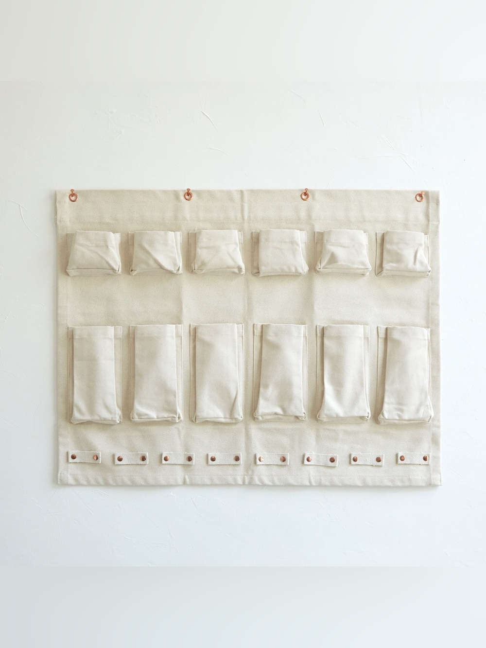 Unused canvas wall organizer
